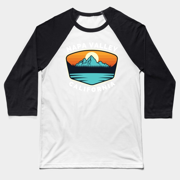 Napa Valley Ski Snowboard Mountain California Napa - Napa Valley California - Travel Baseball T-Shirt by Famgift